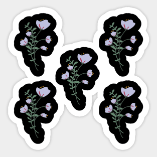 Lavender Floral pattern design Sticker